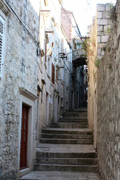 Korcula, ruelle, Croatie