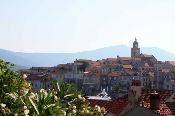 Vue de Korcula, Croatie