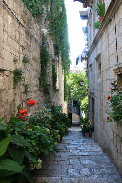 Korcula, ville, ruelle