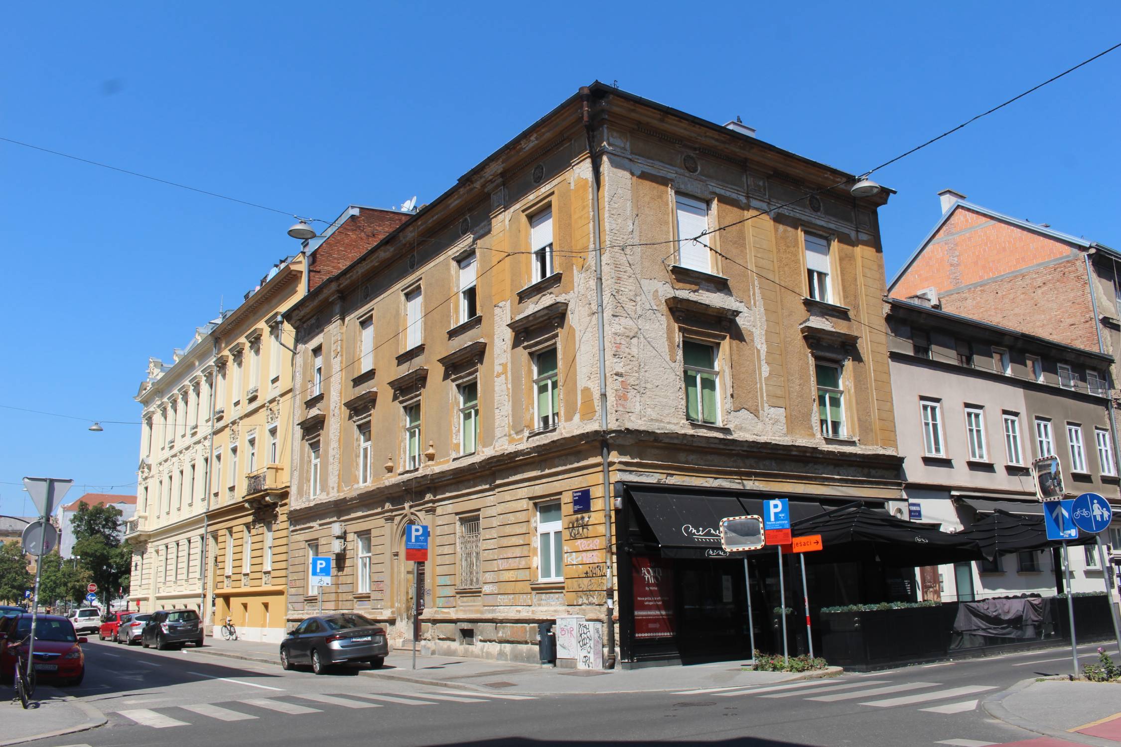 Zagreb, bâtiments rue Kneza Branimira