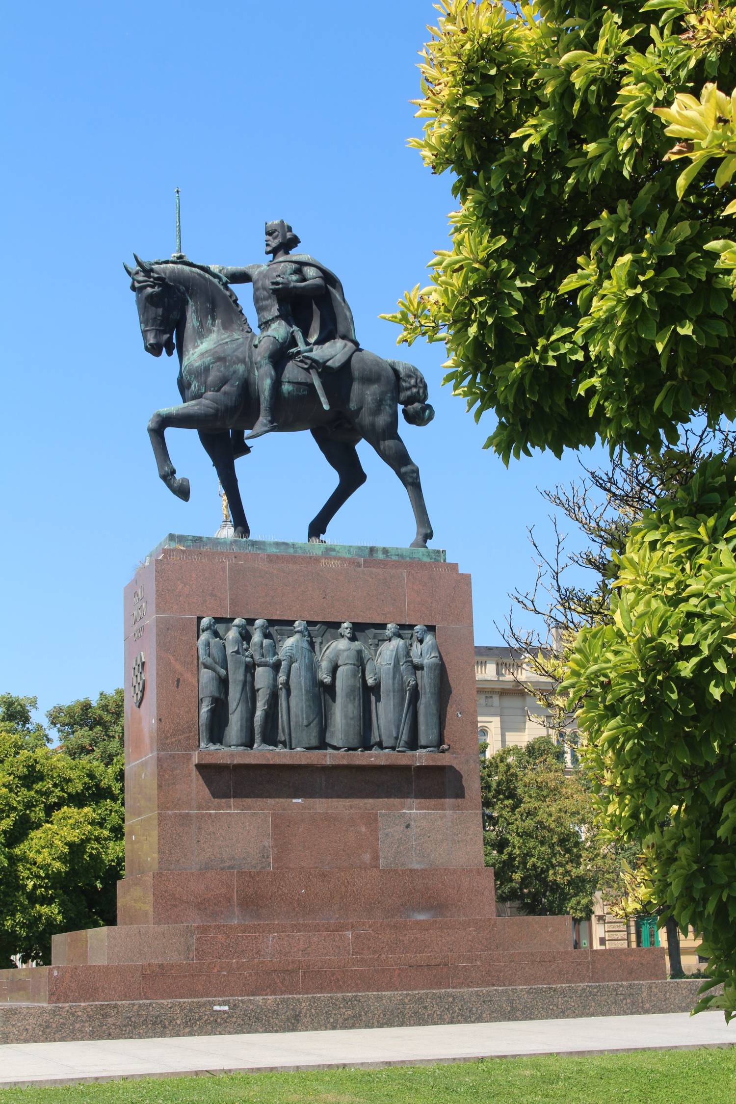 Zagreb, statue roi Tomislav