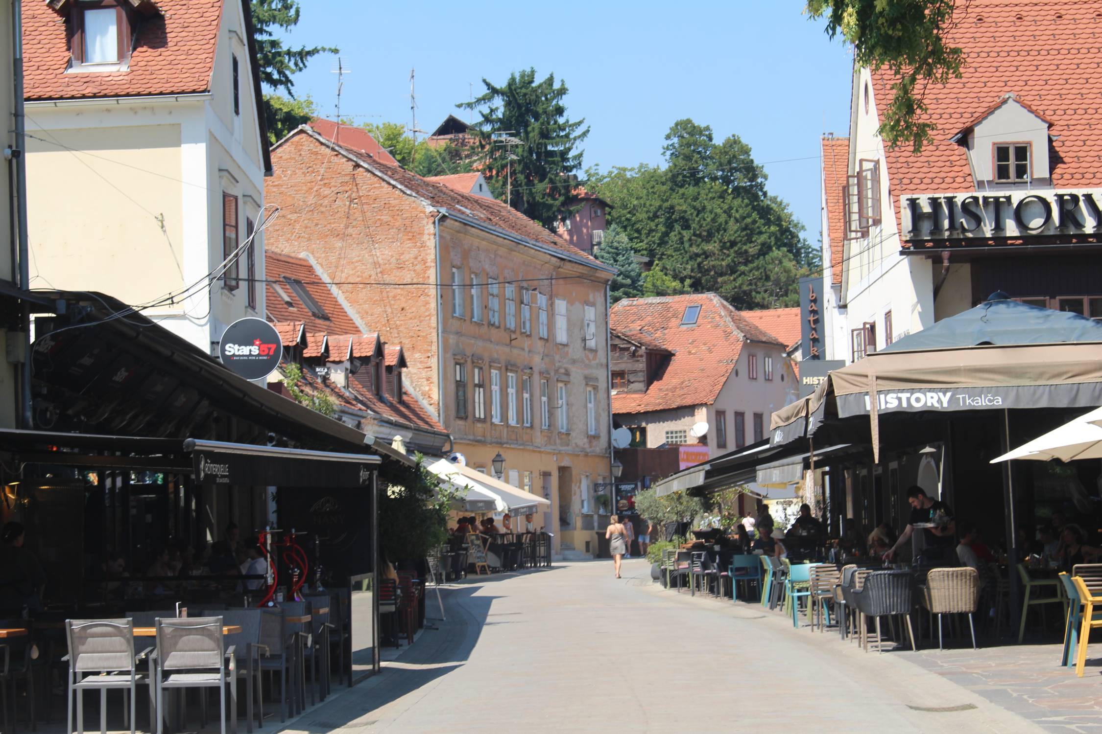 Zagreb, rue commerçante