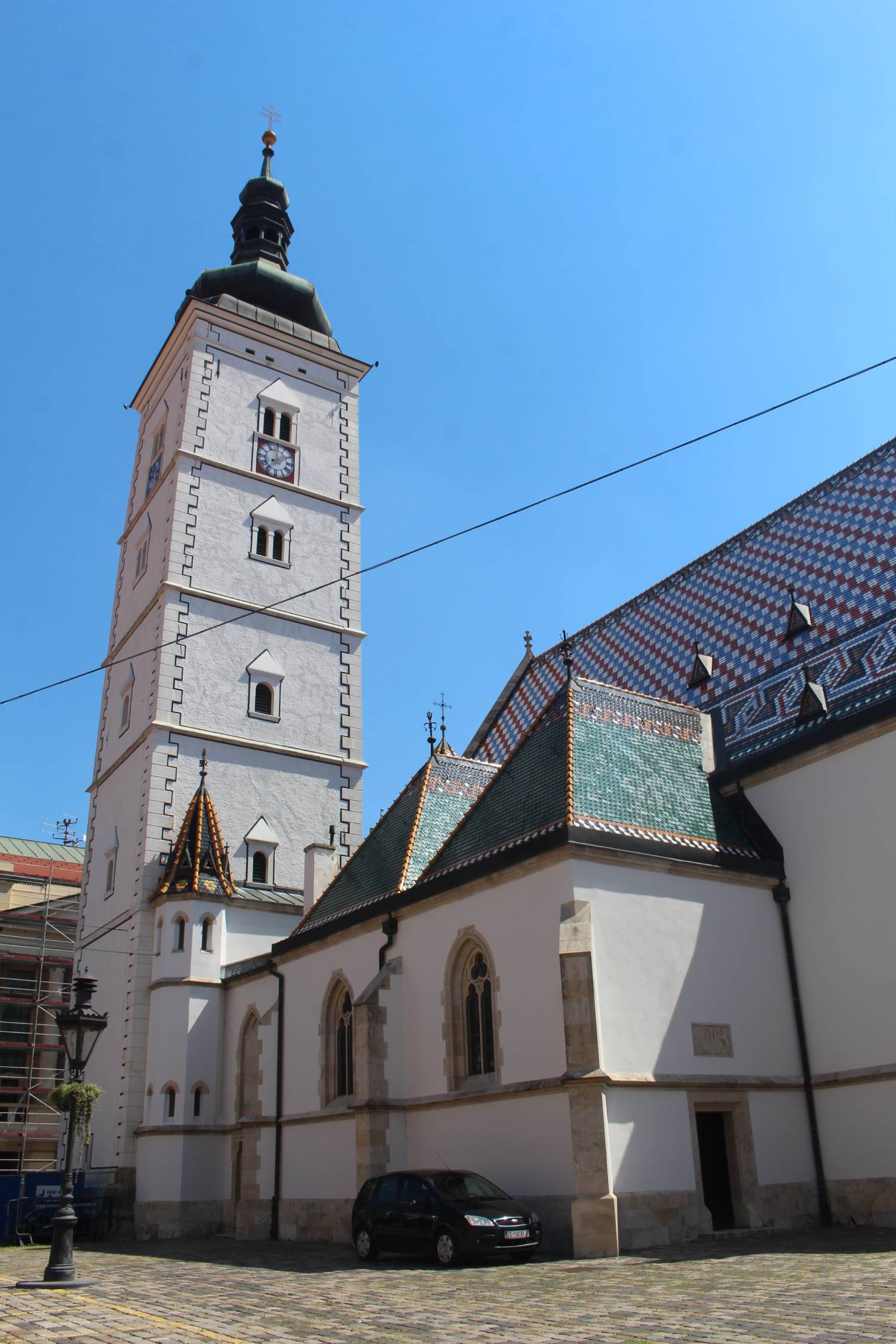 Zagreb, église Saint-Marc, clocher