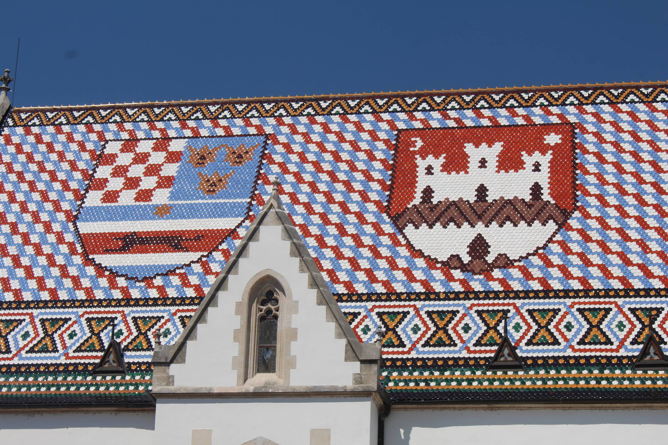 Zagreb, église Saint-Marc, toit
