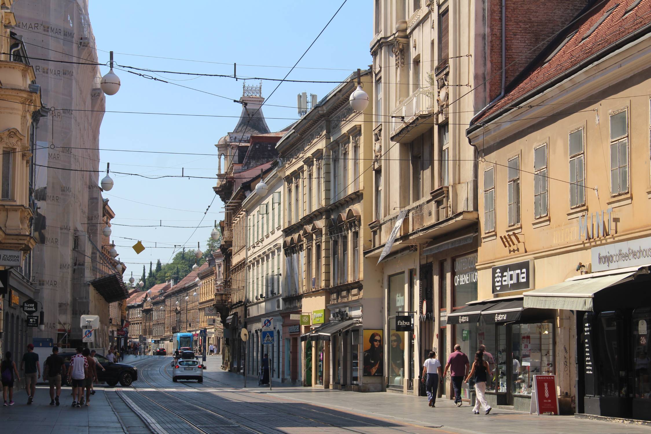 Zagreb, rue Illica, façades