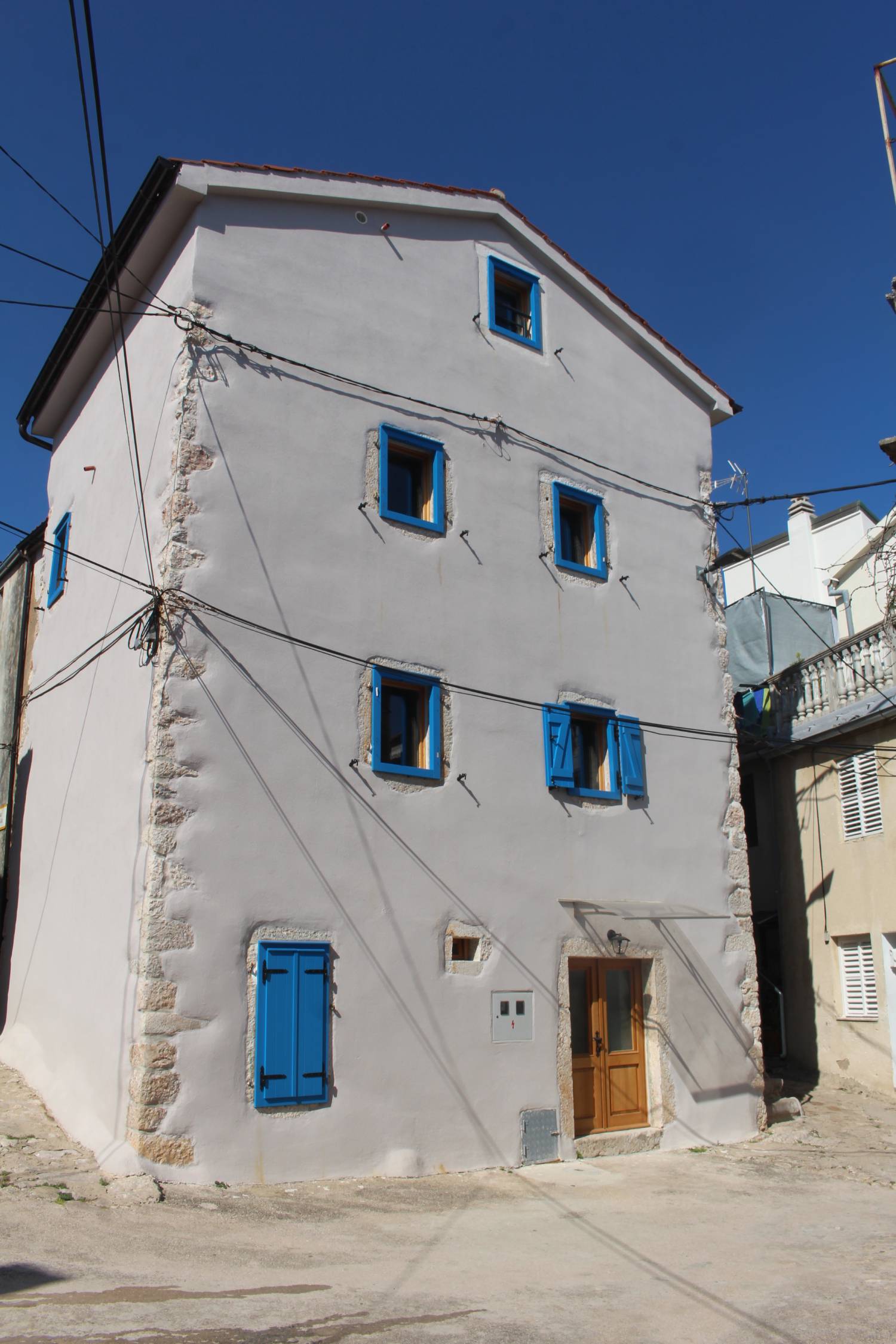 Ile de Krk, Vrbnik, maison typique
