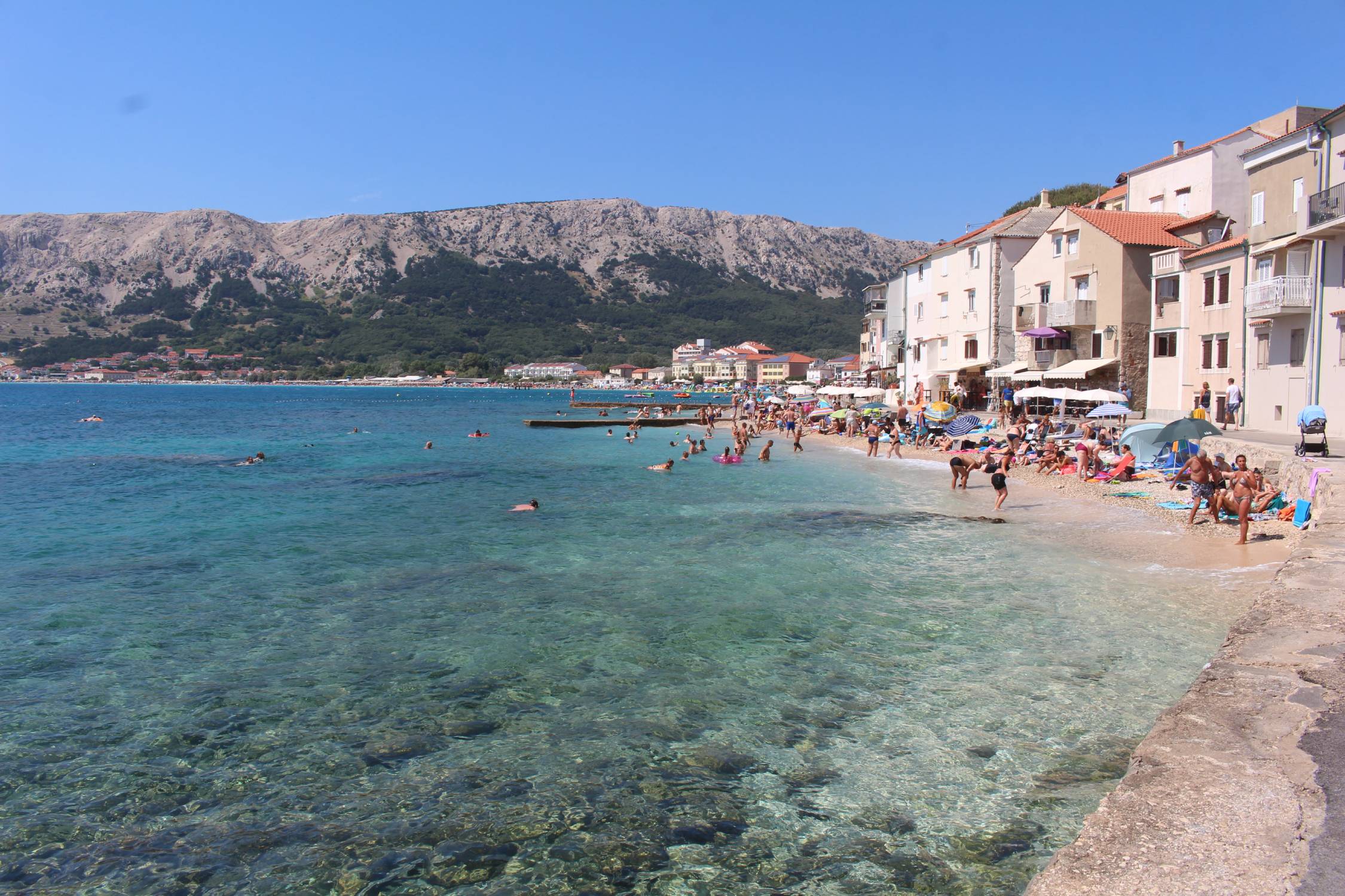 Ile de Krk, Baška, mer