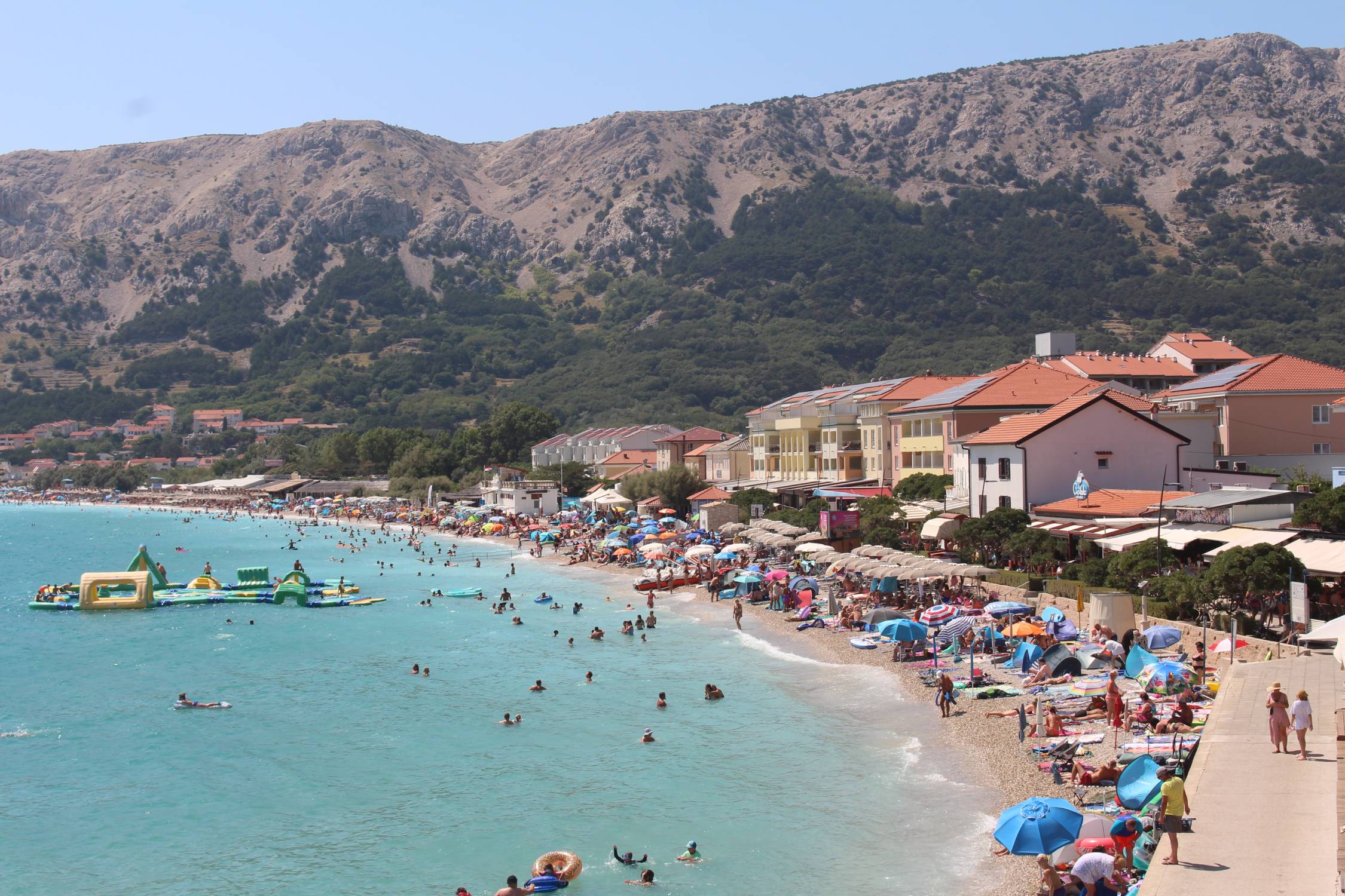 Ile de Krk, Baška, plage