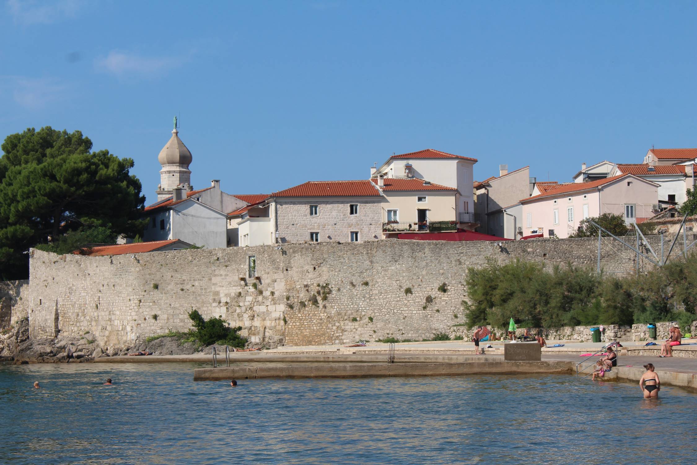 Ile de Krk, ville de Krk, remparts