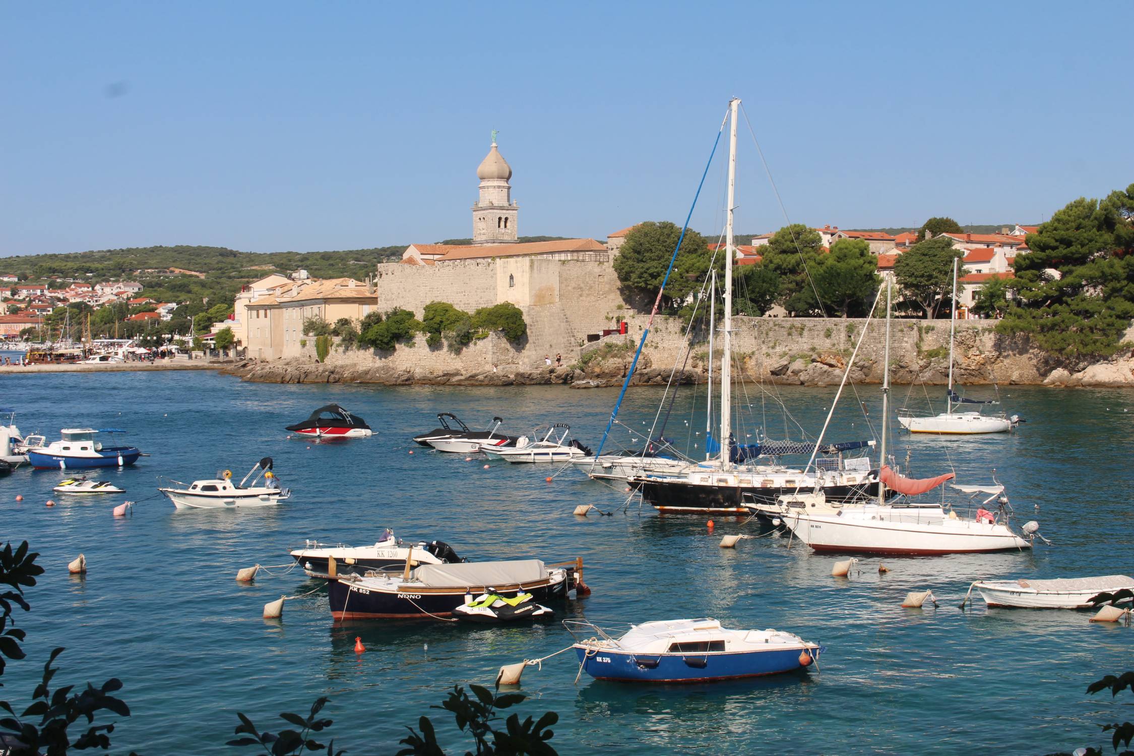 Ile de Krk, ville de Krk, port