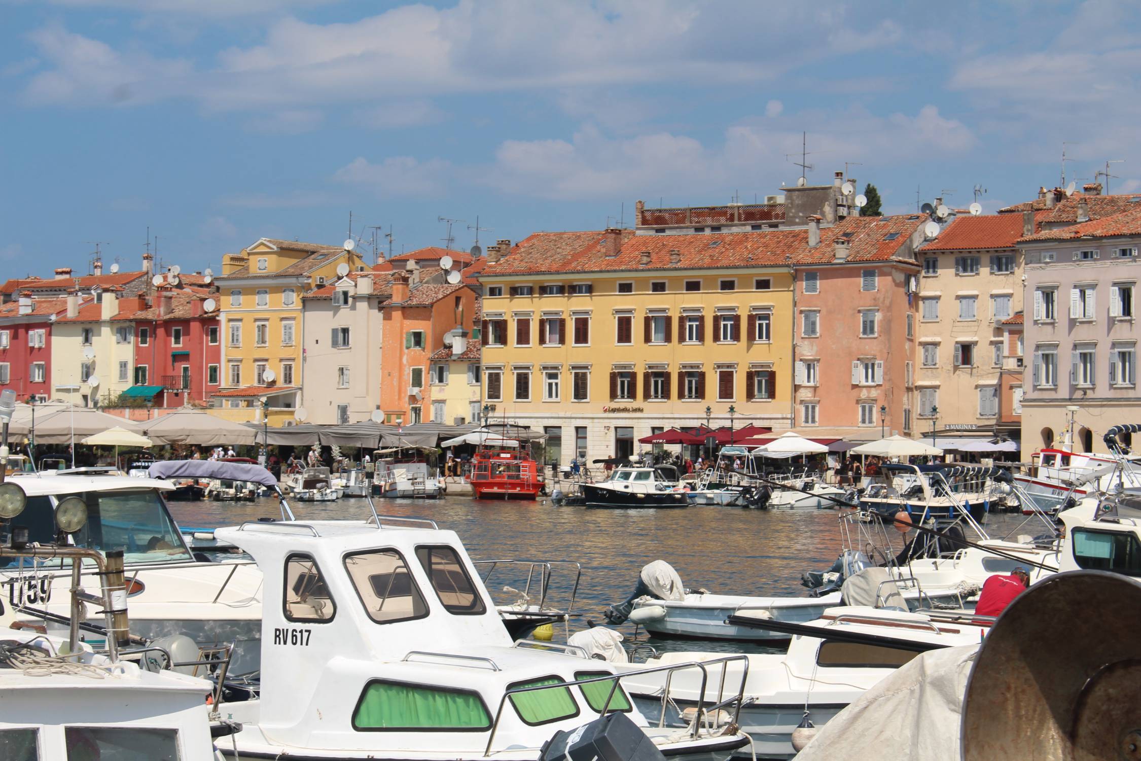 Rovinj, Istrie, bateaux
