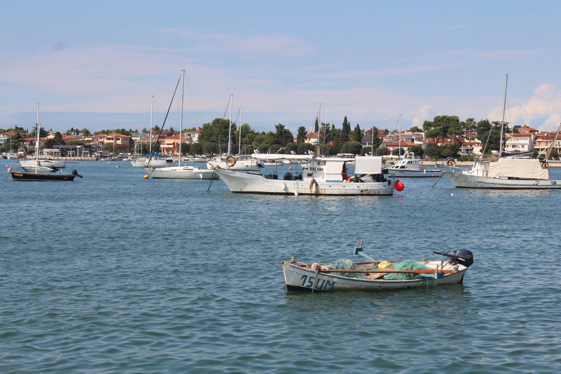 Umag, port, bateaux