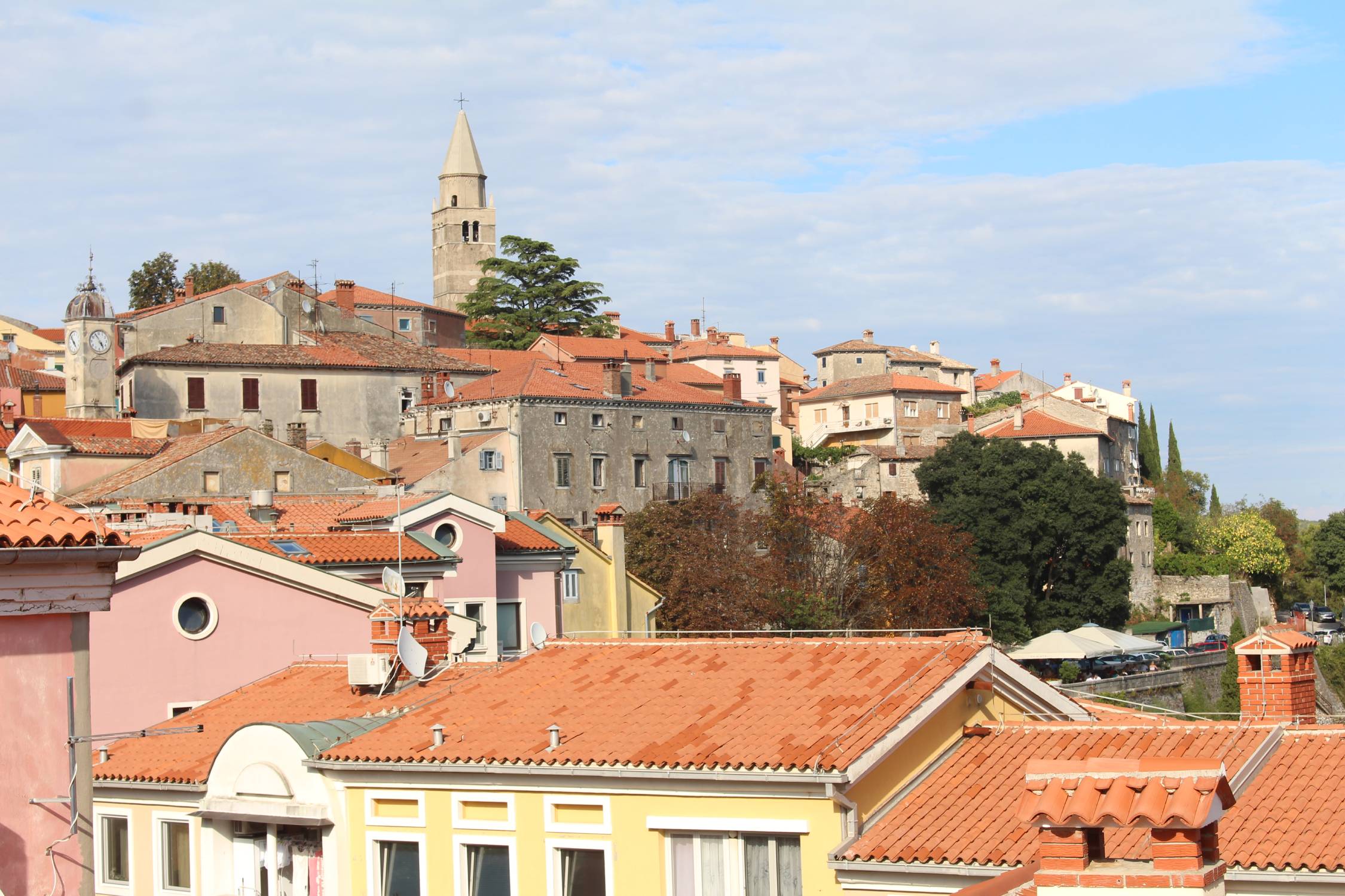 Istrie, Labin, panorama