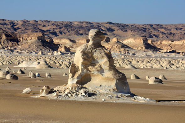 Désert Blanc, sculpture  de craie