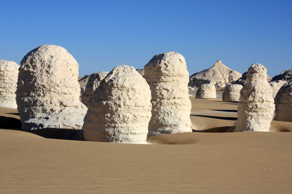 Désert Blanc, Egypte, Sahara, vue, paysage