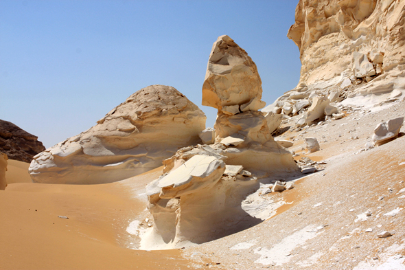 Egypte, Désert Blanc, Sahara, paysage