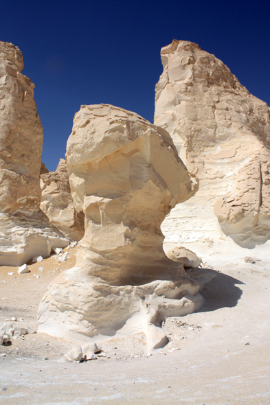 Egypte, Désert Blanc, sculpture