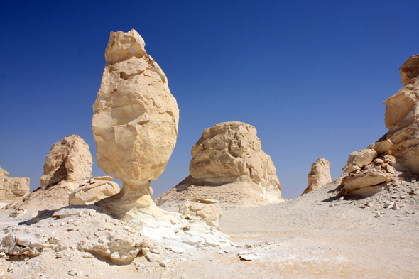 Egypte, Désert Blanc, rocher