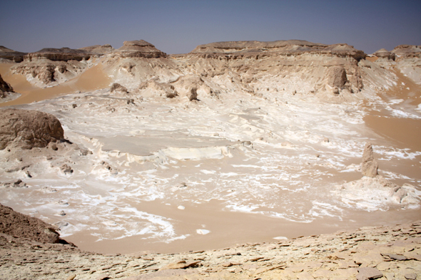 Vue, Sahara, Egypte, Désert Blanc