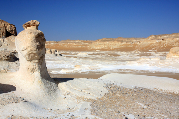 Vue, Sahara, Désert Blanc, Egypte