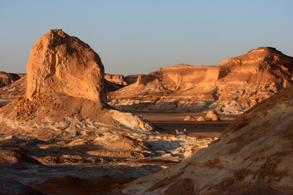 Désert Blanc, vue, Egypte, Sahara