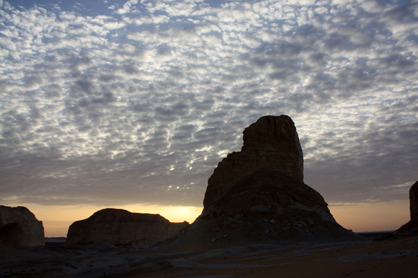 Egypte, Désert Blanc, Sahara, vue