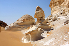 Egypte, D&eacute;sert Blanc, Sahara, paysage