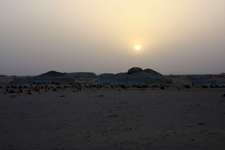 Coucher de soleil, D&eacute;sert Blanc