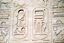 Abou Simbel, hi&eacute;roglyphes