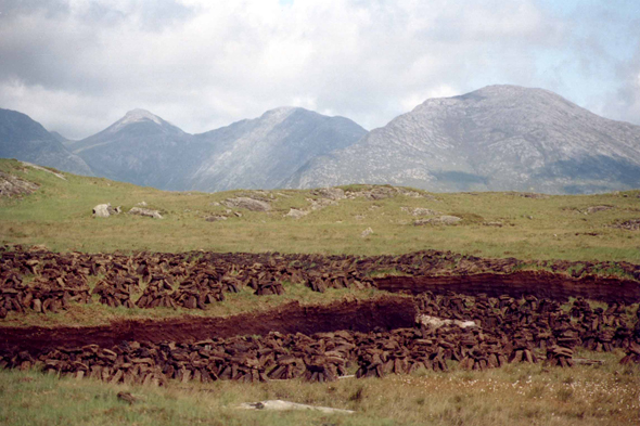 Irlande, tourbières dans le Connemara