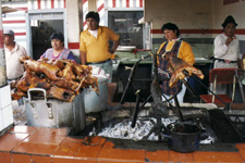 Riobamba, cochons d'Iinde