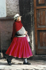Cuenca, femme &eacute;quatorienne