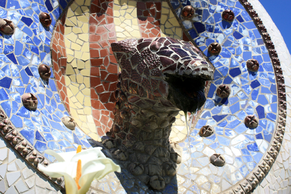 Barcelone, Parc Güell, mosaïque