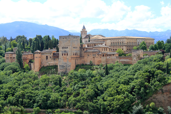Grenade, mirador sur l'Alhambra