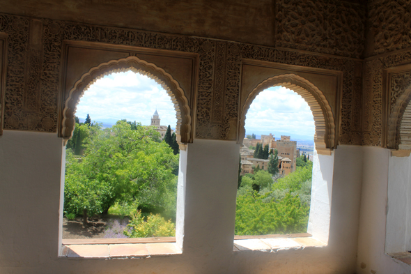 Alhambra, fenêtre, Generalife