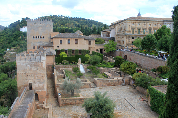 Alhambra, Alcazaba, Andalousie