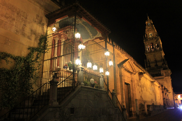 Cordoue, mosquée, cathédrale, nuit