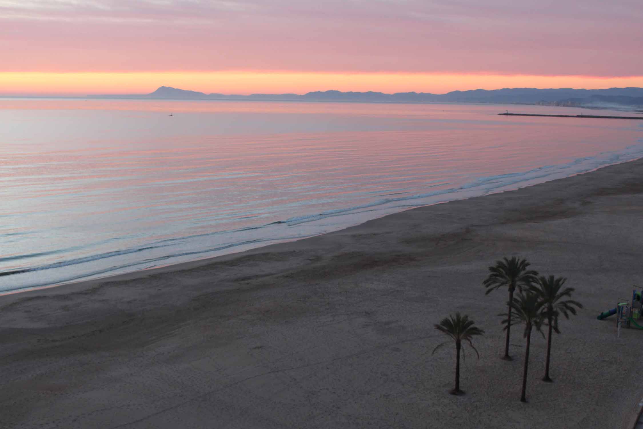 Cullera, coucher de soleil