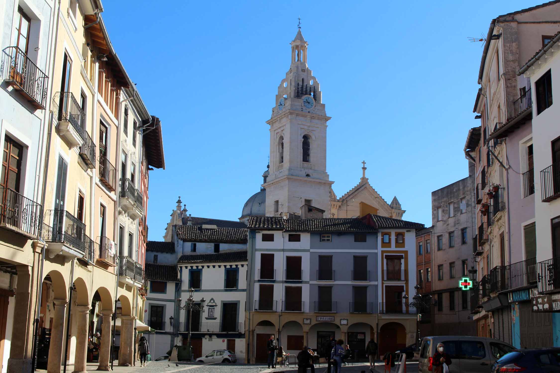 Xativa, place du marché, église