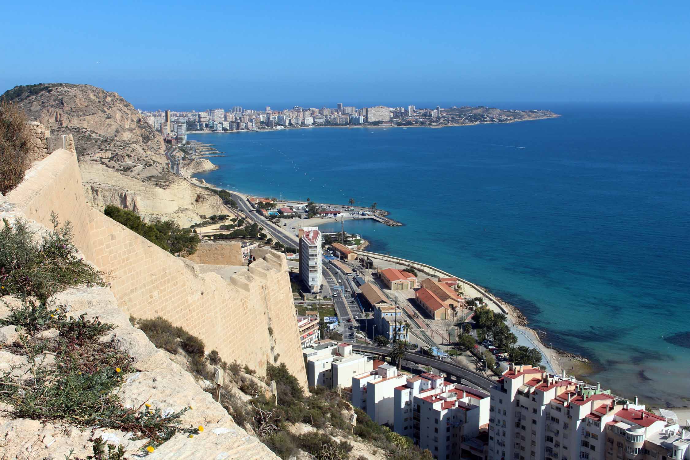 Alicante, panorama, bord de mer