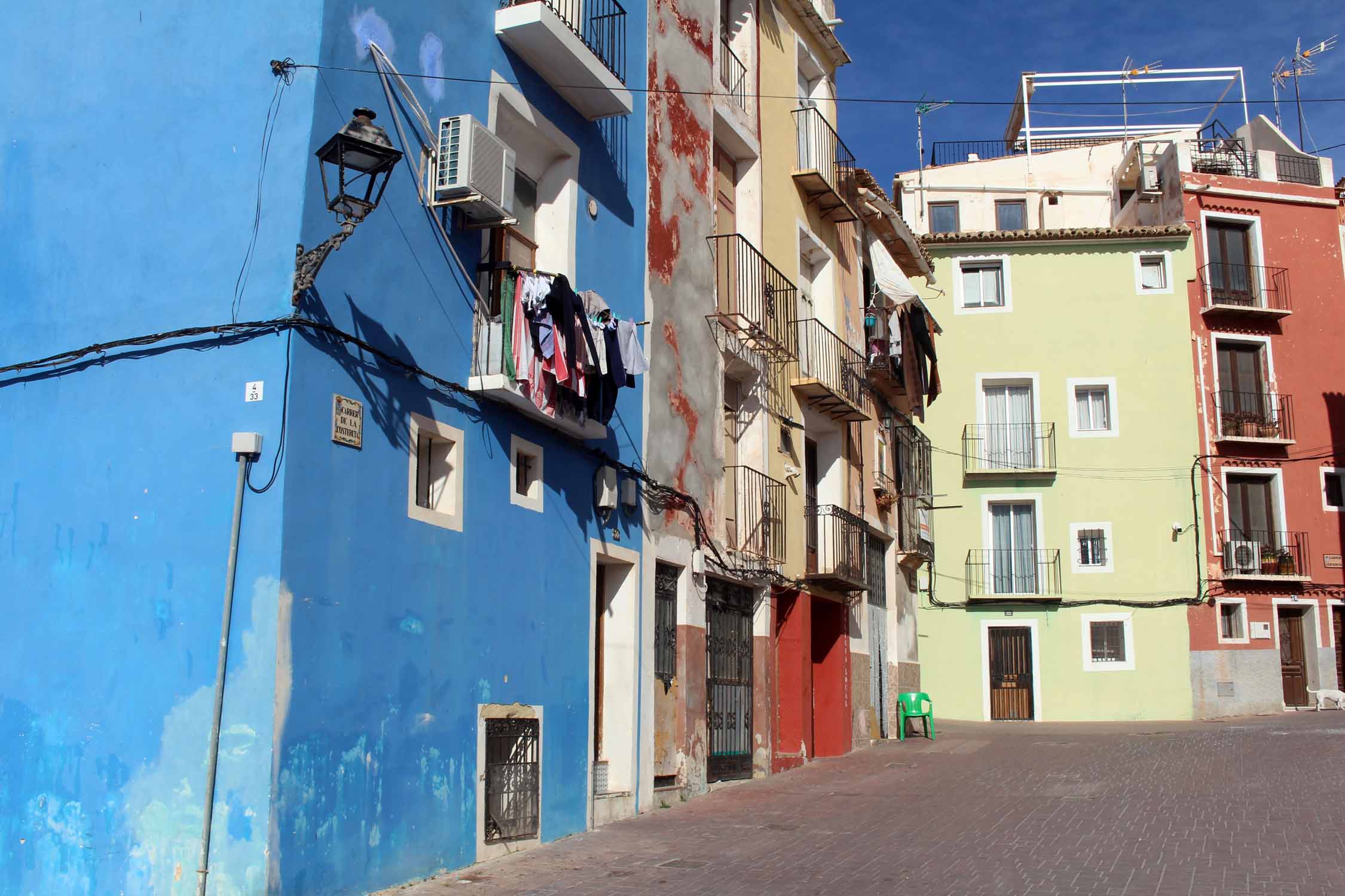 Villajoyosa, maisons colorées