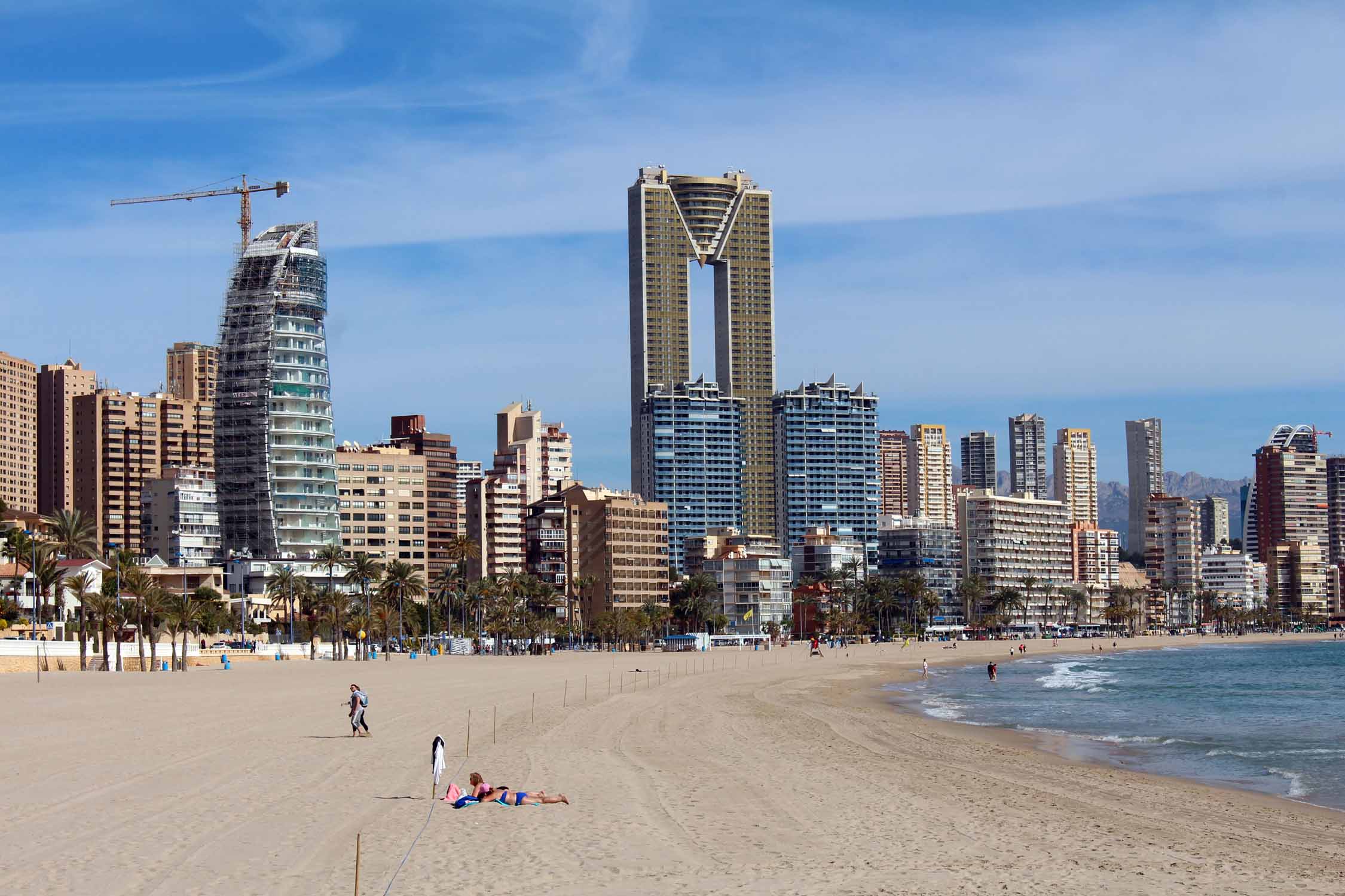 Benidorm, plage, edificio Intempo