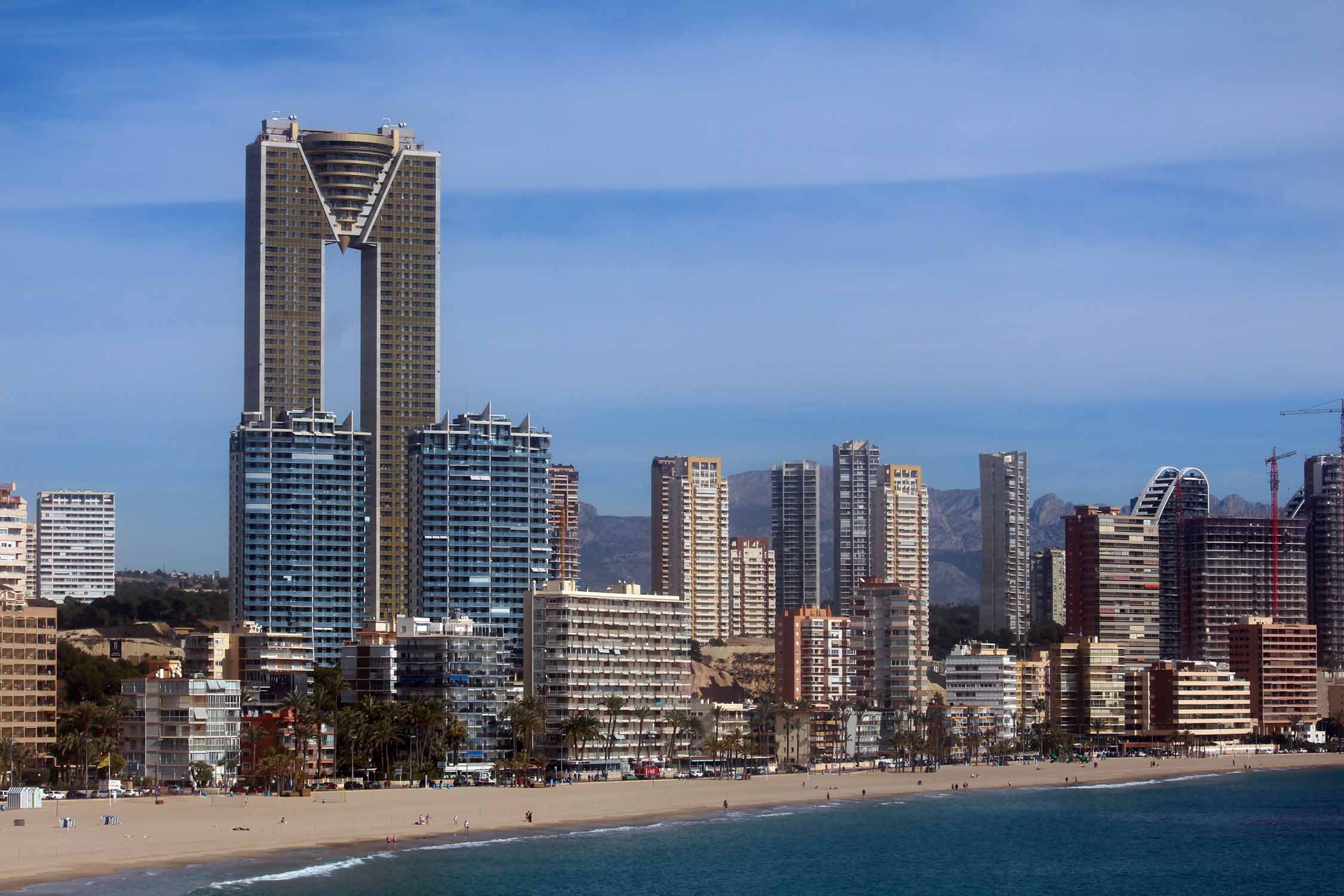 Benidorm, plage, tour edificio Intempo