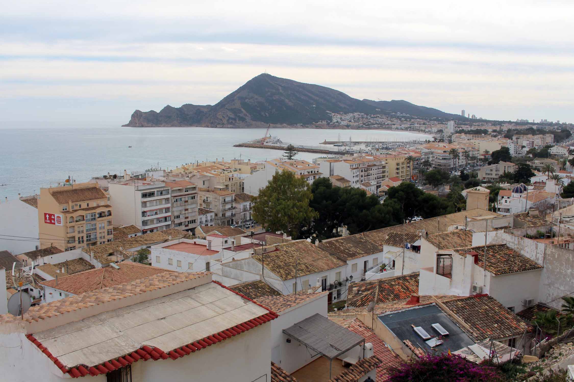 Altea, panorama, mer