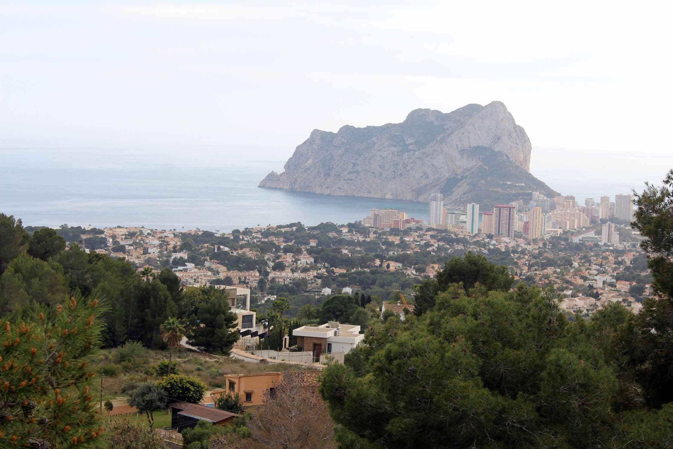 Fanadix, rocher de Ifach, panorama