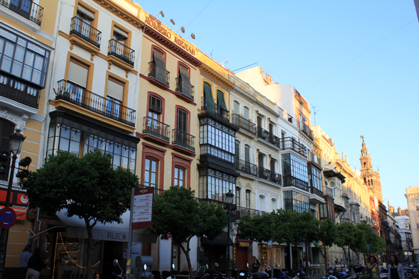 Séville, rue, façade