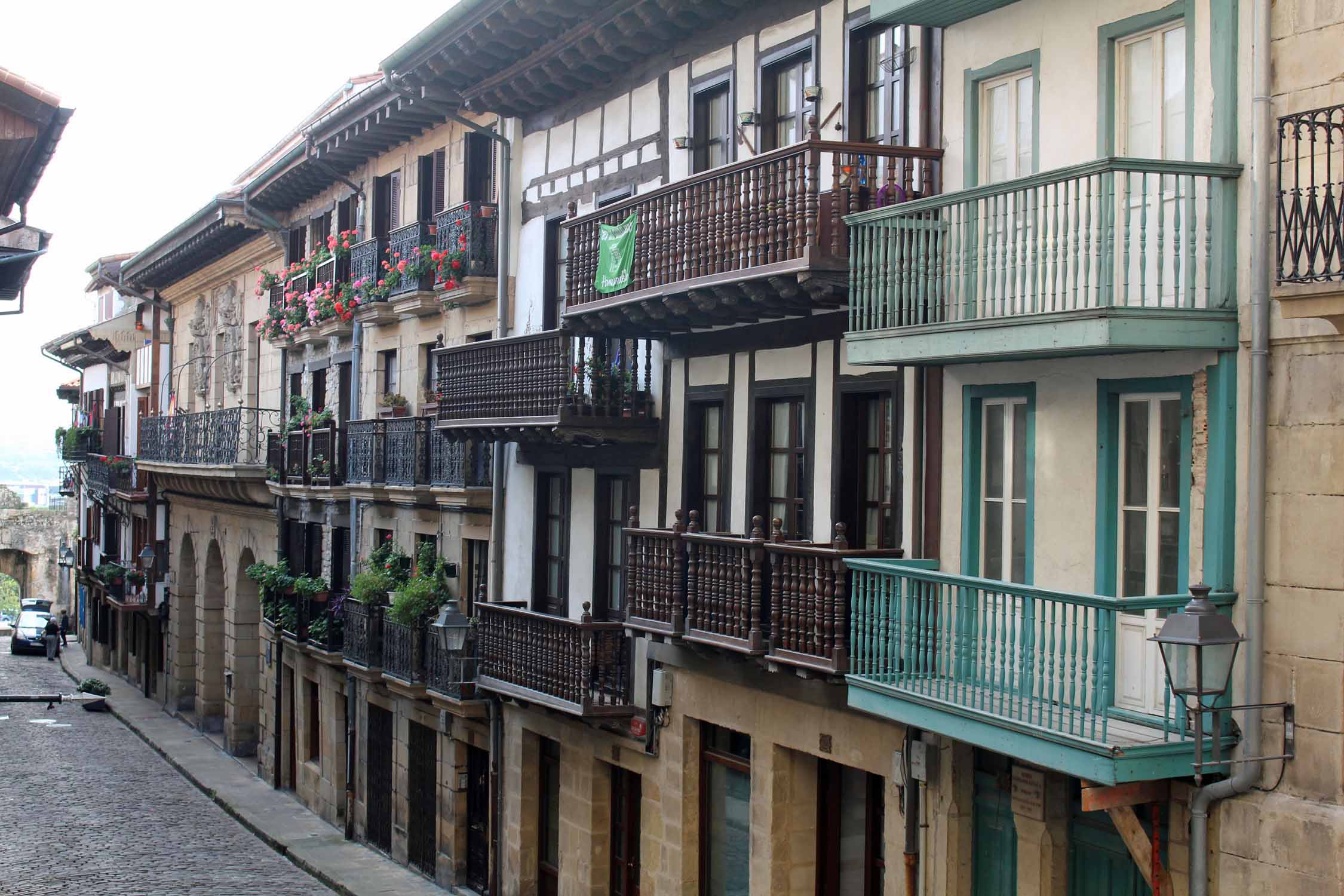 Hondarribia, maisons, Calle Mayor