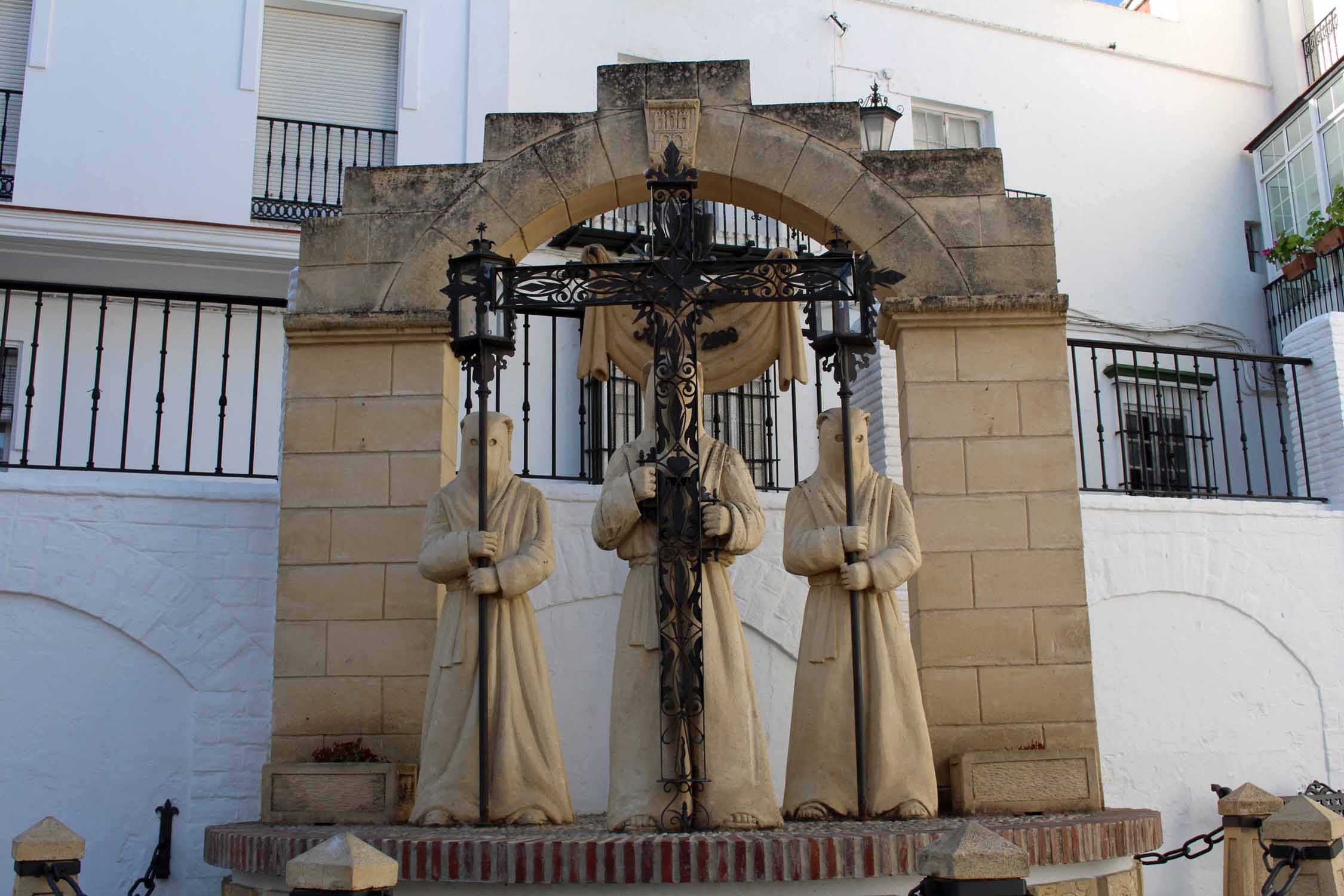 Arcos de la Frontera, statue Semaine Sainte