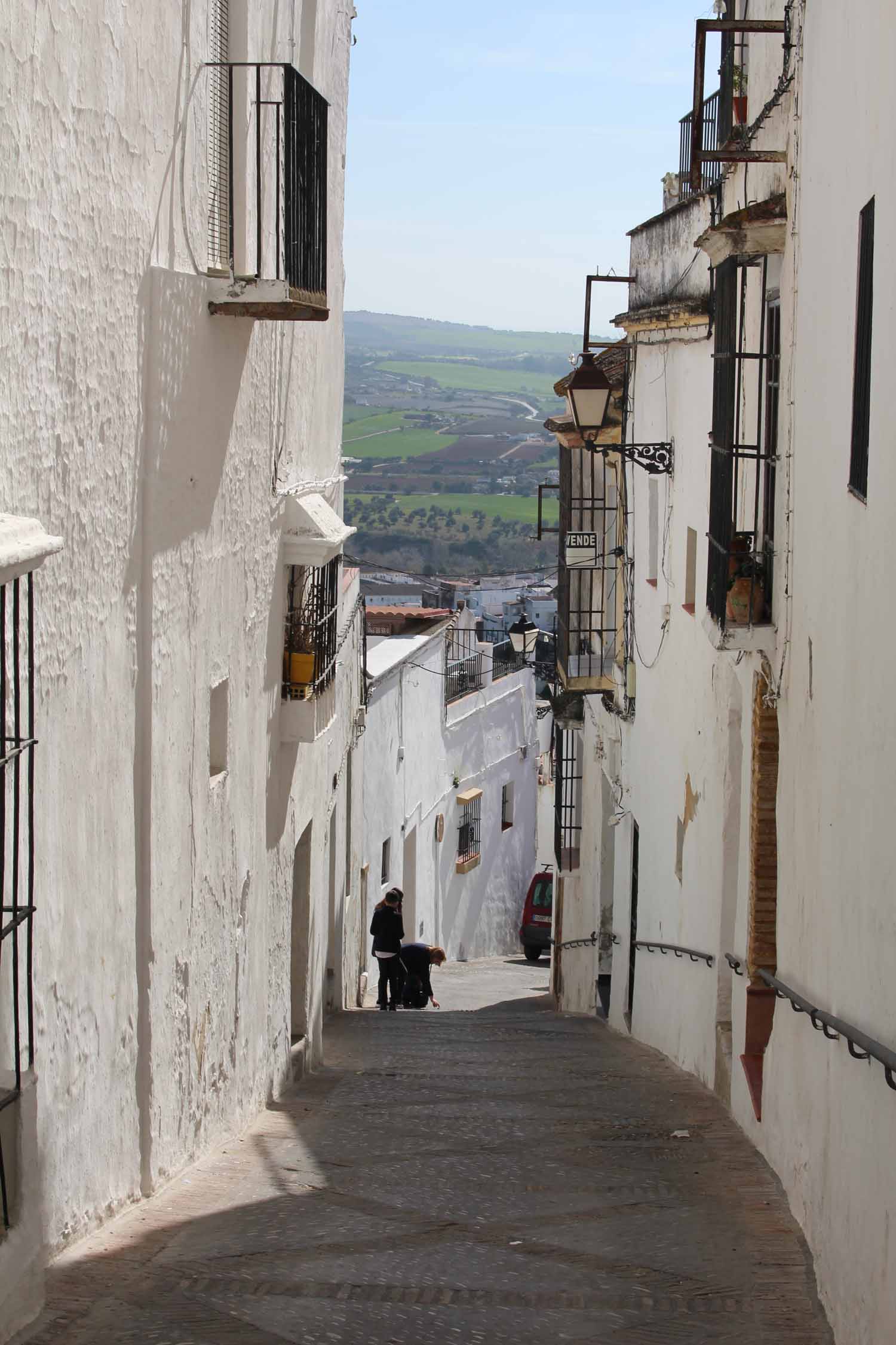 Arcos de la Frontera, ruelle typique, maisons blanches