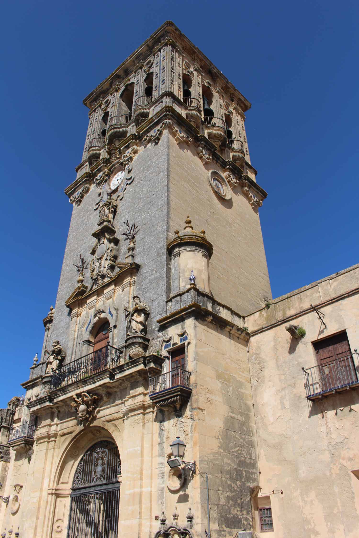 Arcos de la Frontera, basilique Santa Maria de la Asuncion, tour